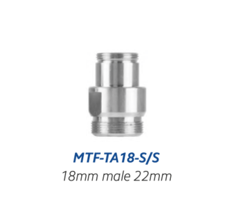 18mm Male to 22mm Male Tap Adaptor