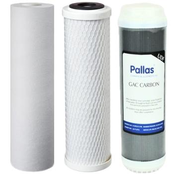Replacement Filter Set for Pallas 300EF RO System (pack of 3 with optional Membrane)