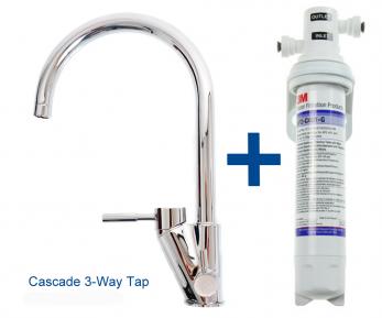Cascade 3-way Kitchen Mixer Tap with Filter