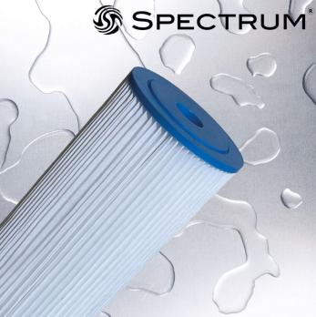SPECTRUM Pleat² Polyester Filter 9 3/4'' for Large Diameter  (0.5 - 50 Micron)